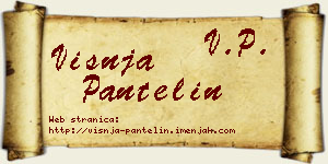 Višnja Pantelin vizit kartica